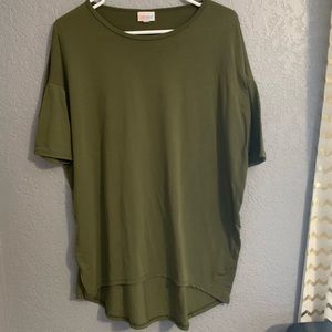 LuLaRoe army green Irma/ XS